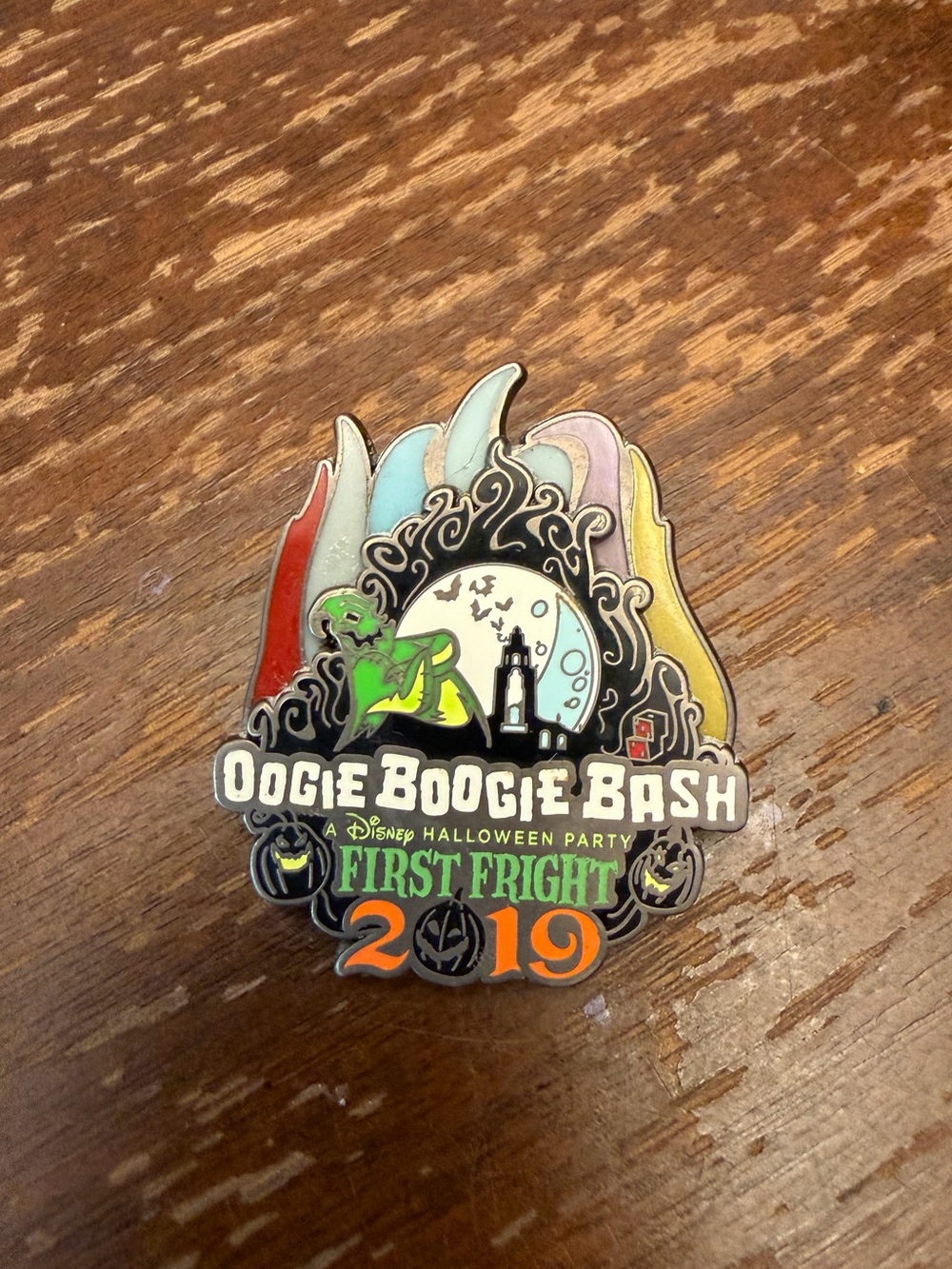 Disney Oogie Boogie Bash Pin - Green, Red, Blue, Purple, Yellow